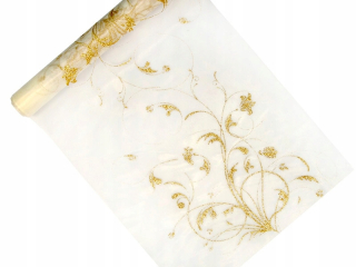 Organza PartyDeco ORD3-079 0,36 x 9 m krém